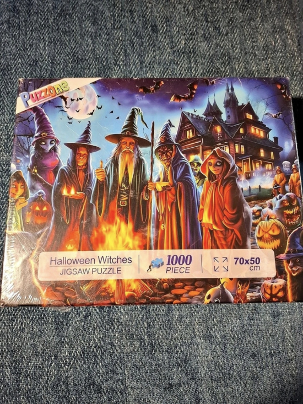 Buffalo Halloween Witches Jigsaw Puzzle 1000 Piece Halloween Puzzle